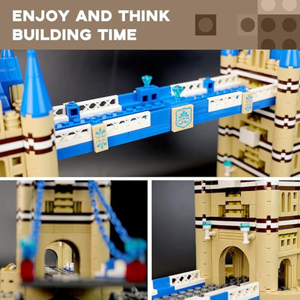 ArtorBricks Architectural Tower Bridge Building Large Collection Building Set Model Kit and Gift for Adults(1052 Pieces)