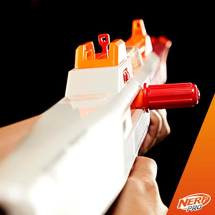 Nerf Pro Gelfire Ghost Bolt Action Blaster, Removable Boost Barrel, 5000 Gel Rounds, 100 Round Integrated Hopper, Eyewear, Ages 14 & Up