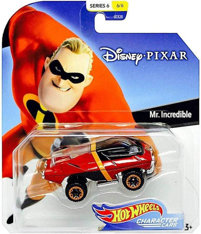 Disney Hot Wheels Mr. Incredible Character Car, Series 6, 1:64 Scale
