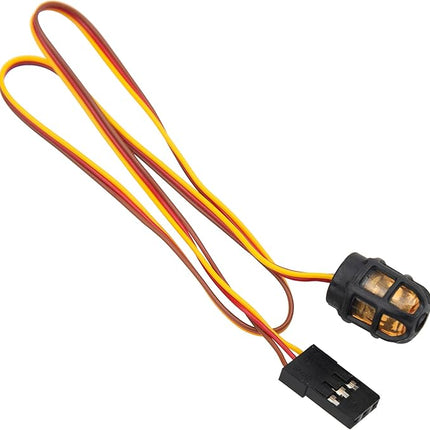 ShareGoo 2Pcs RC Car LED Light RC Beacon Light Strobing-Blasting/Flashing/Rotating Mode Compatible with Traxxas Axial 1/10 1/12 1/16 RC Crawler Car 1/14 Tamiya Tractor Truck (Orange)