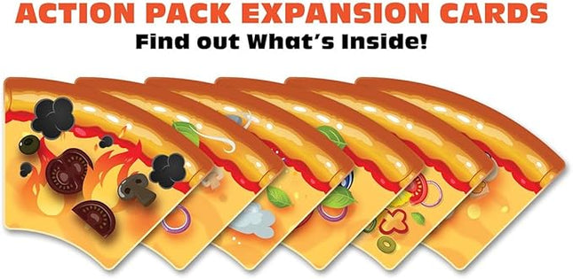 Slice Action Card Expansion Pack | Pizza-Themed Family & Party Card Game Add-On | Fun Strategy Expansion for Kids, Teens & Adults (Action Cards Expansion)