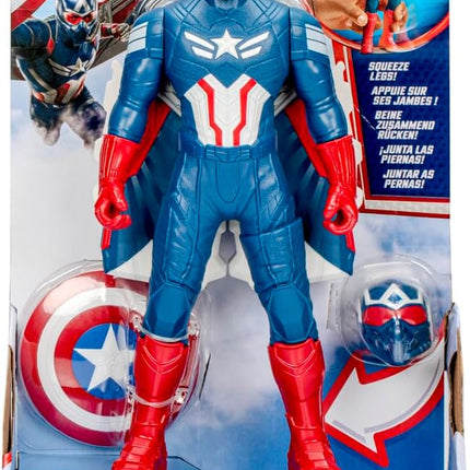Marvel Avengers Captain America: Brave New World Flight Mode Action Figure with Accessories, 9-Inch-Scale (22 cm) Super Hero Toys for Kids Ages 4+
