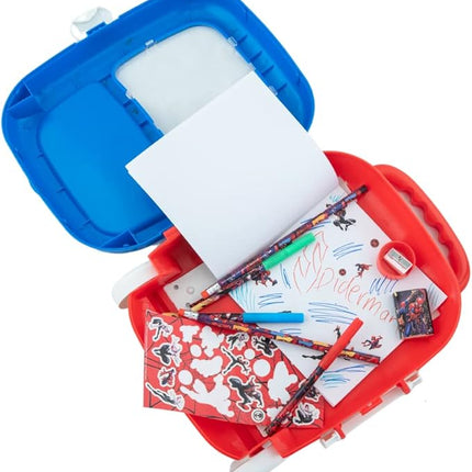 Marvel Spiderman Color and Roll Activity Set with Carrying Case, Stickers, & Art Supplies