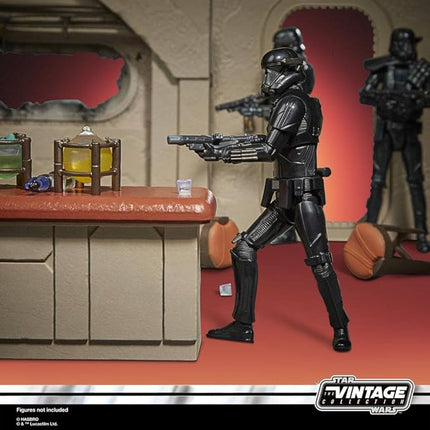 STAR WARS The Vintage Collection The Mandalorian Nevarro Cantina Playset, Imperial Death Trooper (Nevarro) Action Figure, (F3902)