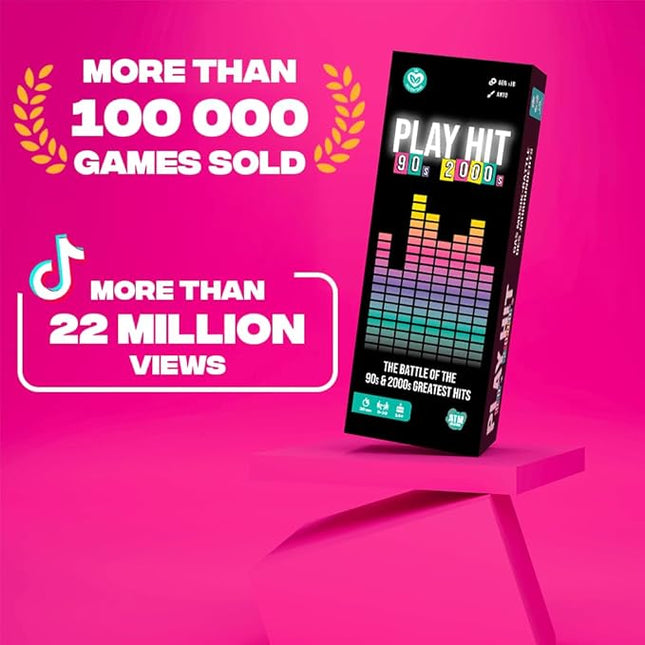 ATM Gaming Play HIT | 90s & 2000s Music Trivia Board Game for Adults & Teens | Fun Party Game with Karaoke & Blind Test | Card Game | Quiz Game | Gift for Music Lovers (US Version)