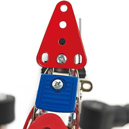 99pcs Metal Assembly Motorcycle Building Kit – DIY Construction Toy for Kids – Hands-On STEM Activity – Colorful Buildable Bike (10.9 x 8 x 1.8 in)