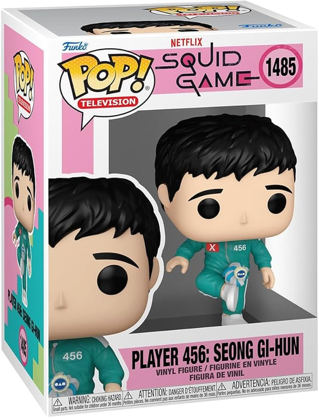 Funko Pop TV: Squid Game - Player 456: Seong Gi-hun 456 - Collectable Vinyl Figure - Gift Idea - Official Merchandise - Toys for Kids & Adults - Drama Fans - Model Figure for Collectors and Display