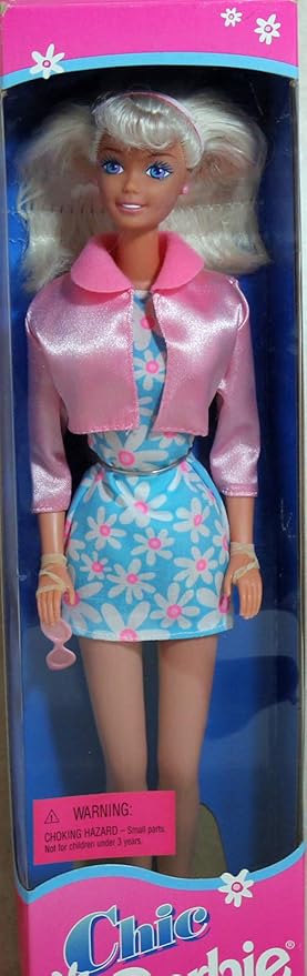 Fashion Avenue Blonde Doll Chic Barbie in Pink Satin
