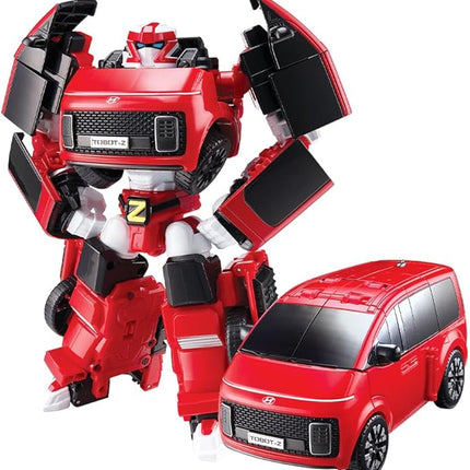 New TOBOT, TOBOT Z, Youngtoys Transforming Collectible Vehicle to Robot, Heroes Animation Character Toys for Kids 3 and up Transform Toys Cars, Large Size 8-inch