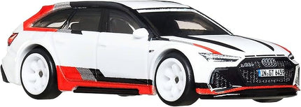 Hot Wheels Premium Car Culture Fast Wagons 1:64 Scale Die-Cast Audi RS 6 Avant Collectible Vehicle with Real Riders Tires & Metal/Metal Body & Chassis