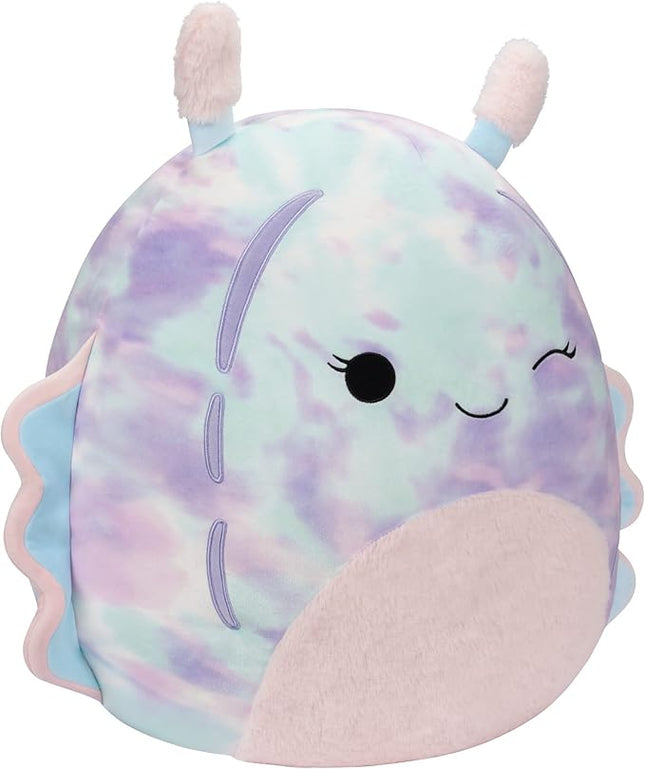 Squishmallows 14-Inch Dottie Pink and Blue Tie-Dye Sea Slug - Large Ultrasoft Official Kelly Toy Plush