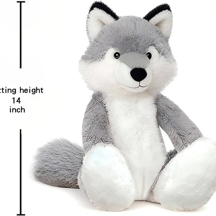 Wolf Stuffed Animal – Cute Wolf Plush Toy for Kids & Adults – Birthday Surprise& Room Decor –A Cuddly Companion for Everyday hugs and Bedtime