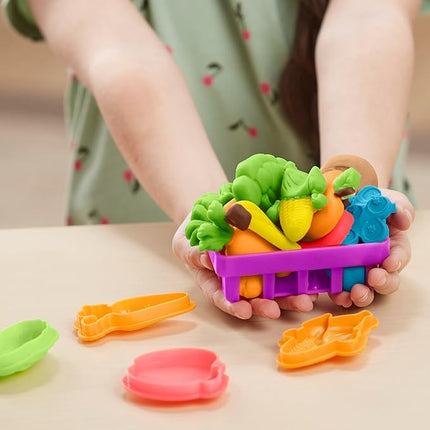 Play-Doh Farmer's Market Kitchen Playset, 28 Play Food Accessories & Tools, 11 Colors, Back to School Classroom Supplies, Preschool Toys, Ages 3+ (Amazon Exclusive)