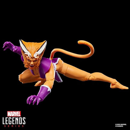 Marvel Legends Series Feral, X-Force #1 (1991) and X-Men Comics-Inspired Collectible 6-Inch Scale Action Figure with Character-Sized Comic Accessory