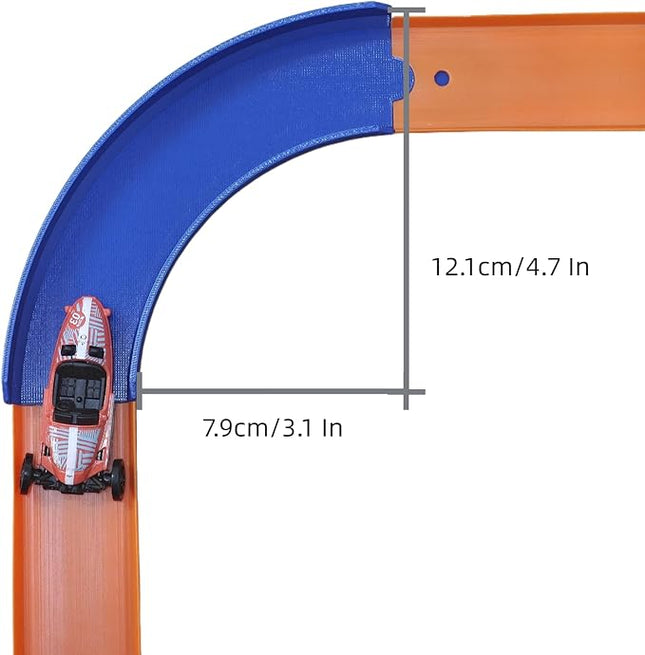Track Connectors Pieces Compatible with Hot Wheels,90 Degree,Size L,8 Packs