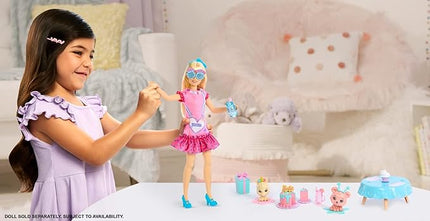 Barbie My First Barbie Accessories, Story Starter Pet Care Pack with Dog House, Puppy & Cat, Sized to Dolls in 13.5-inch Scale