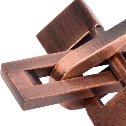 3D Unlock Interlocking Puzzle, Metal Hole Lock, Adult Educational Toy, IQ Puzzle, 3 Combinations, 3 Pack