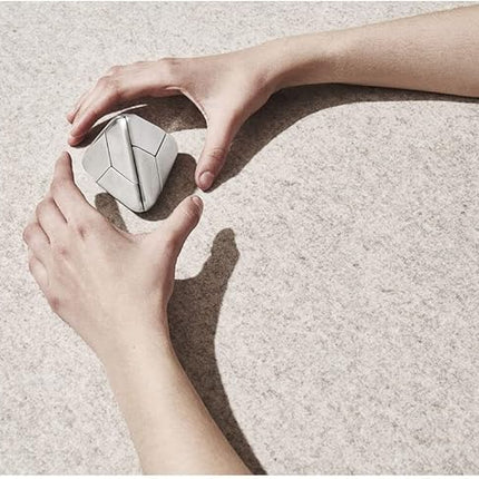 Craighill Tetra Puzzle - Brain Teaser Puzzle for Adults & Kids, 3D Brain Game, Mind-Bending & Satisfying, Aesthetic Home & Office Decor - Vapor Black