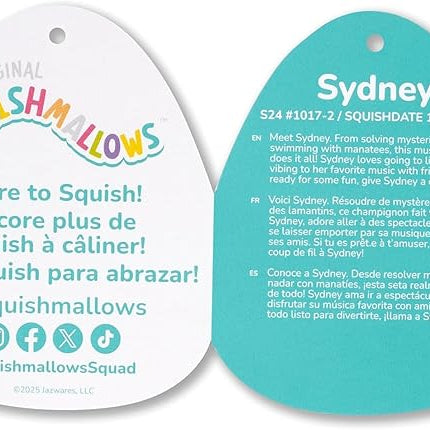 Squishmallows Original 24in Sydney The Teal Spotted Mushroom – Official Jazwares Plush (Jumbo)