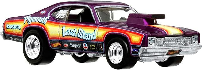 Hot Wheels Car Culture Circuit Legend Premium Toy Car, Die-Cast 1:64 Scale 73 Plymouth Duster for Play or Display