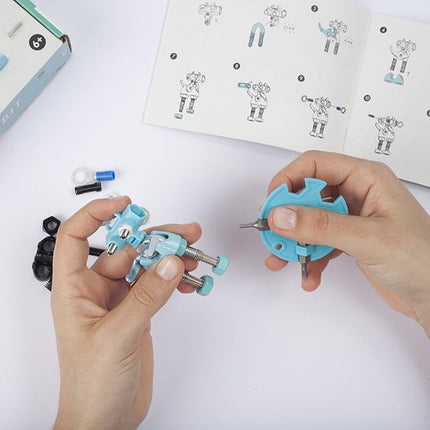 The Off Bits CareBit Build Your Own Robot Toy Construction Set, Educational Gift STEM Activities Learning Kit, Creative Build and Play Model Kit Steam Toys for 6 7 8 9 10+ Year Old Boys & Girls