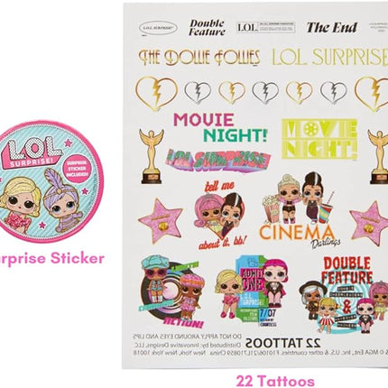 LOL Surprise Deluxe Activity Set for Kids with Carrying Tin, Coloring Sheets, Tattoos, Stickers, & Art Supplies, 200+ Pieces