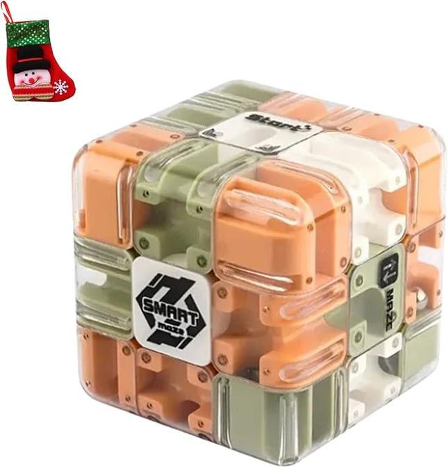 2025 New Large Labyrinth 3D Puzzle Maze Cube - Engaging Brain Teaser Toy, 3D Magic Cube Maze Ball Puzzle, Adults Teens Spatial Awareness Brain Training Toy for Logic Development (1 PCS)