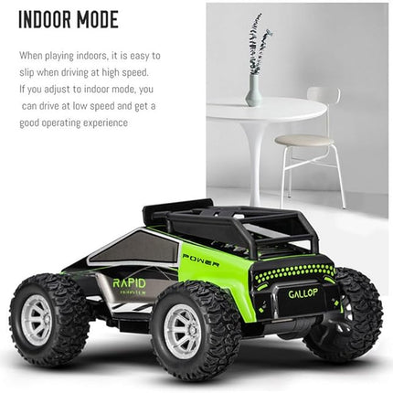 RC Off-Road Vehicle Model, 1/32 Scale 4WD Mini Electric 2.4G Remote Control High Speed Drift Off-Road, Mini Racing Drift Car for Adults