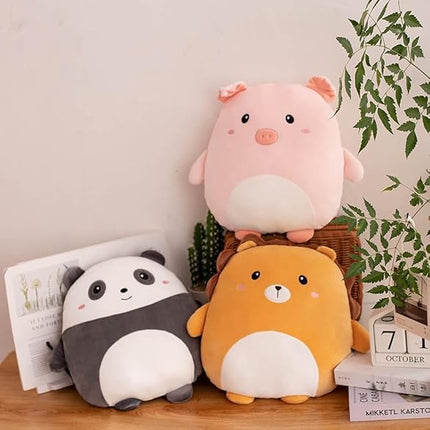 Soft Flat Pig Plush Hugging Pillow Cute Pink Pig Stuffed Animal Piggy Plushies Toys Kids Piglet Anime Cushion for Birthday, Valentine's Day, Christmas...12 Inch