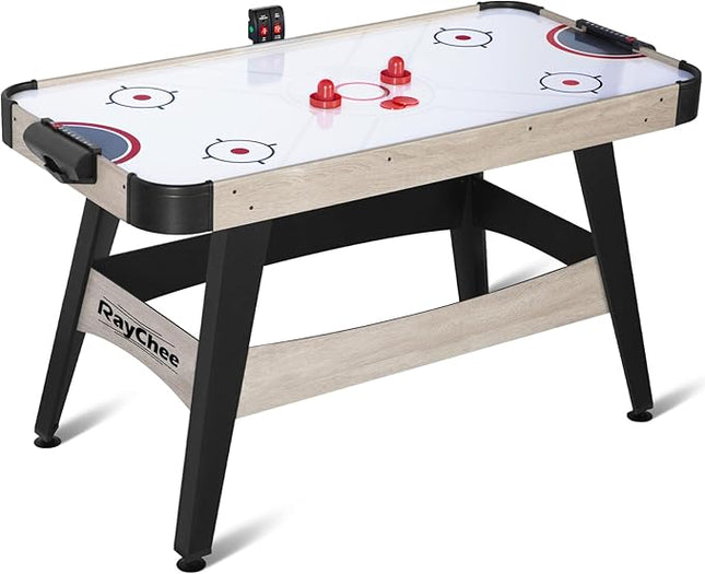 Air Hockey Table, Indoor Powered Air Hockey Game Table w/2 Pucks, 2 Pushers, Stronger Motor & Digital LED Scoreboard for Adults and Kids, Home Game Room, Easy Setup