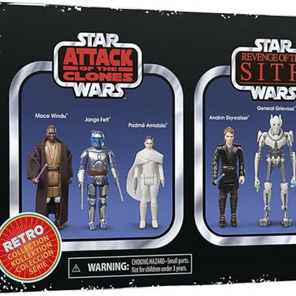 Star Wars The Retro Collection - Attack of the Clones Revenge of the Sith Collectible Figure Multipack