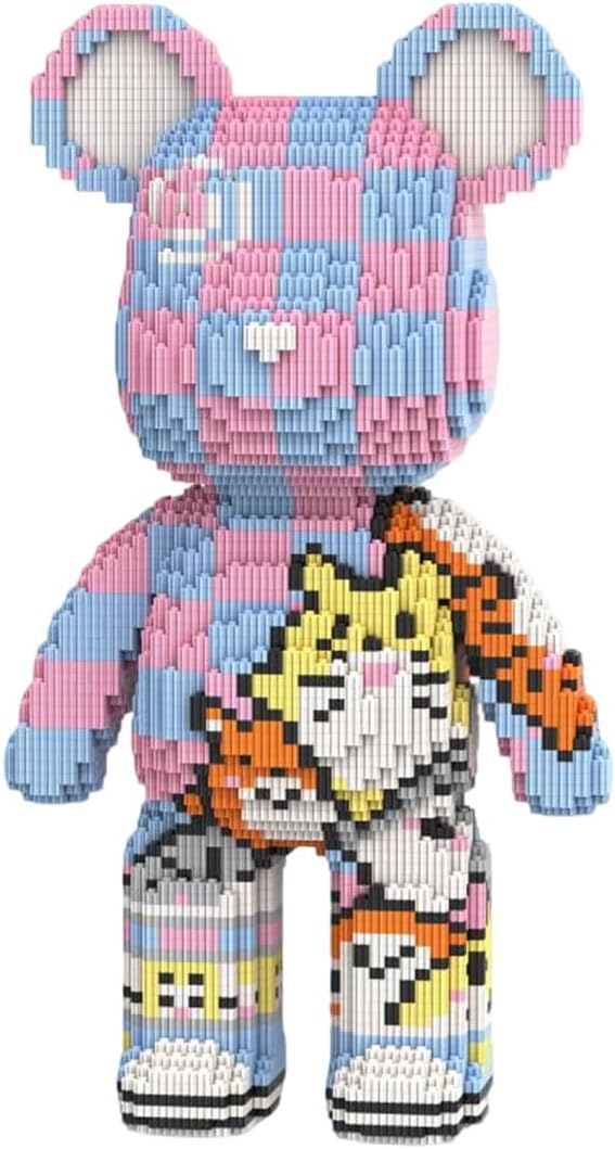 DAHONPA Animal Graffiti Cat Bear Micro Building Blocks Set (7220 Pieces) with Storage Drawer, Gift for Adults and Kids
