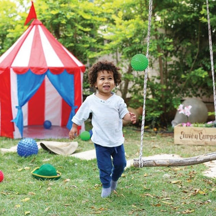 Edushape Sensory Ball for Baby - 7” Solid Primary Color Baby Ball That Helps Enhance Gross Motor Skills for Kids Aged 6 Months & Up - Pack of 1 Vibrant Colorful and Unique Textured Ball for Baby