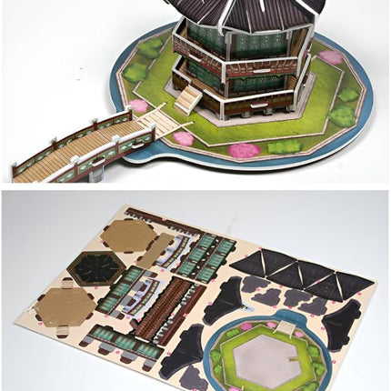3D Puzzle Set of Korean Cultural Heritage - Easy Assembly, No Tools Needed - Decorative Models of Korean Landmarks (Set 3)