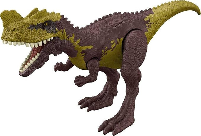 Mattel Jurassic World Strike Attack Genyodectes Serus Dinosaur Action Figure Toy with Attack Feature & Movable Joints
