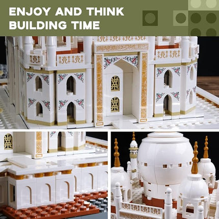 ArtorBricks Architectural Taj Mahal Large Collection Building Set Model Kit and Gift for Adults (1503 Pieces)