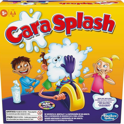 Hasbro Gaming Pie Face Game | Whipped Cream Family Board Game for Kids | Ages 5 and Up | for 2 or More Players | Funny Preschool Games | Kids Gifts