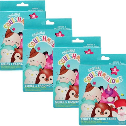 Squishmallows Official Kellytoy Series 1 Trading Cards (Pack of 4)