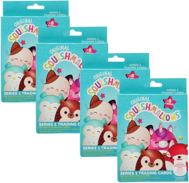 Squishmallows Official Kellytoy Series 1 Trading Cards (Pack of 4)