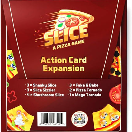 Slice Action Card Expansion Pack | Pizza-Themed Family & Party Card Game Add-On | Fun Strategy Expansion for Kids, Teens & Adults (Action Cards Expansion)