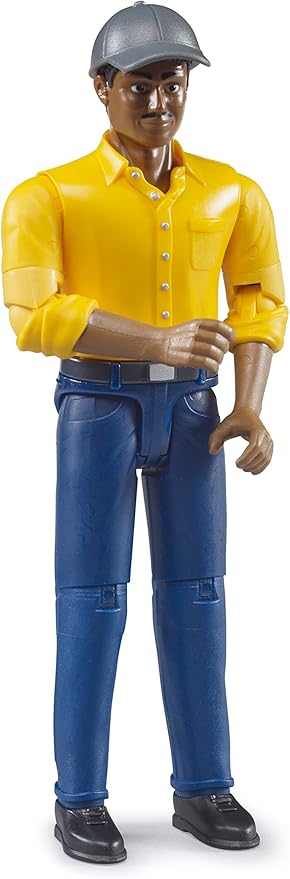 Bruder bworld 60022 Man with Dark Skin/Blue Jeans Toy Figure