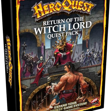 Avalon Hill HeroQuest Return of The Witch Lord Quest Pack, Dungeon Crawler Game for Ages 14+, Requires HeroQuest Game System to Play