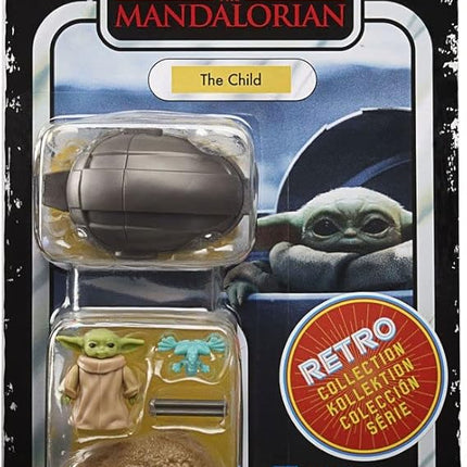 STAR WARS Retro Collection The Child Toy 3.75-Inch-Scale The Mandalorian Action Figure with Accessories, Toys for Kids Ages 4 and Up,F2023