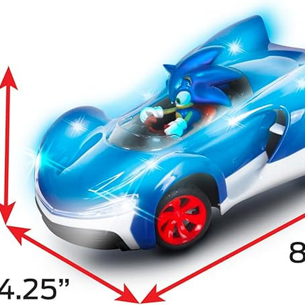 NKOK Team Sonic Racing R/C Ready to Run Sonic Glow Racer with Turbo Boost and Lights