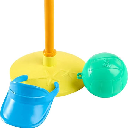 Barbie Loves The Ocean Beach-Themed Playset, with Volleyball Net & Accessories, Made from Recycled Plastics, Gift for 3 to 7 Year Olds