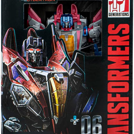 Transformers Toys Studio Series Voyager War for Cybertron 06 Gamer Edition Starscream, 6.5-inch Converting Action Figure, 8+