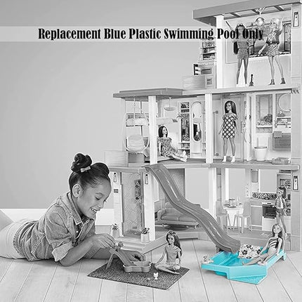 Replacement Part for Barbie Dreamhouse Playset - GRG93 ~ Replacement Blue Plastic Swimming Pool