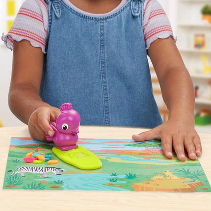 Play-Doh Growin' Mane Lion and Friends Playset, Animal-Themed Sets for Girls and Boys, Kids Toys