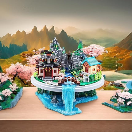 7626 PCS Micro Building Blocks Set Chinese Peachtree Model for Adults Decorative Creative Toy Present for Children Age of 14+ Cherry Blossom Tree Building Set