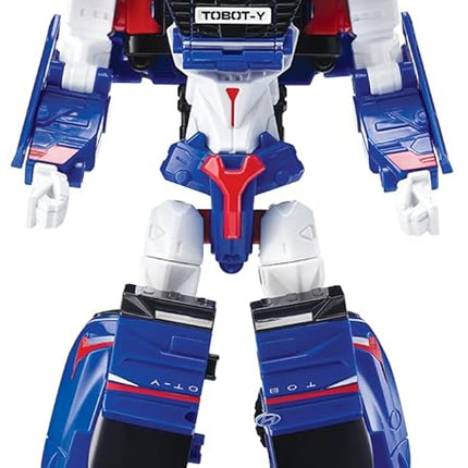 New TOBOT, TOBOT Y, Youngtoys Transforming Collectible Vehicle to Robot, Heroes Animation Character Toys for Kids 3 and up Transform Toys Cars, Large Size 10-inch